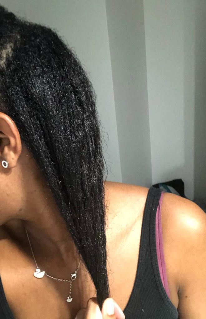 Photo de Fiona, en transition vers le cheveu naturel