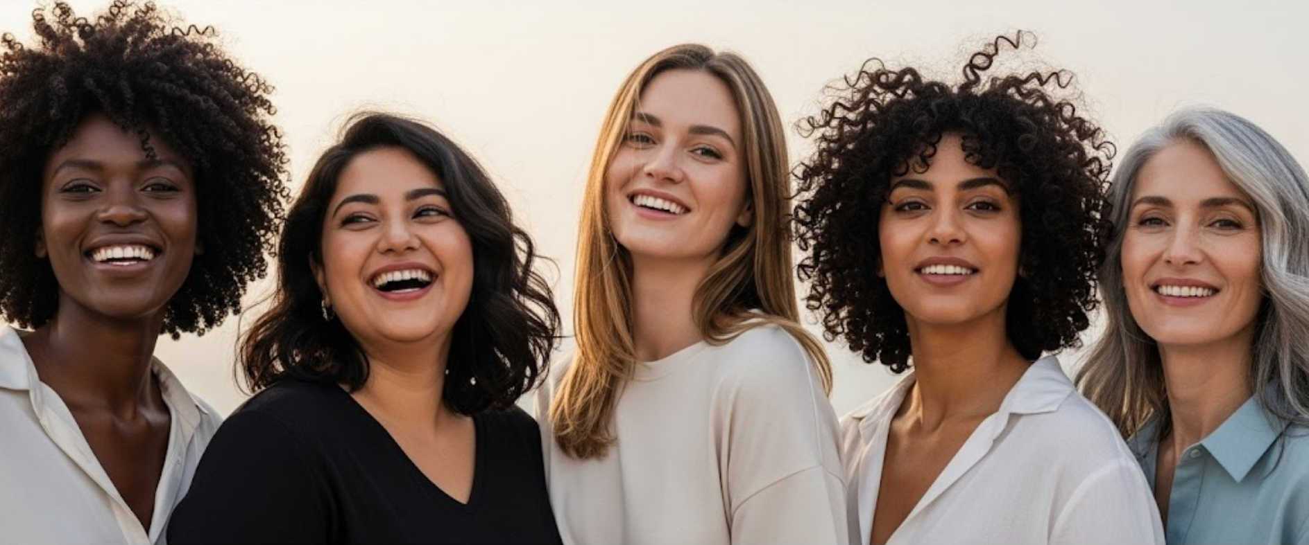 Groupe de femmes aux chevelures diverses et épanouies